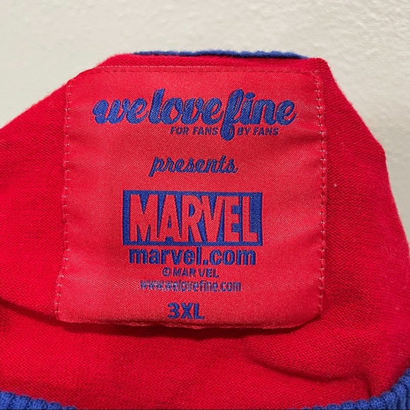 Weloveline Marvel Red & Blue Embellished Cardigan - Picture 5 of 6